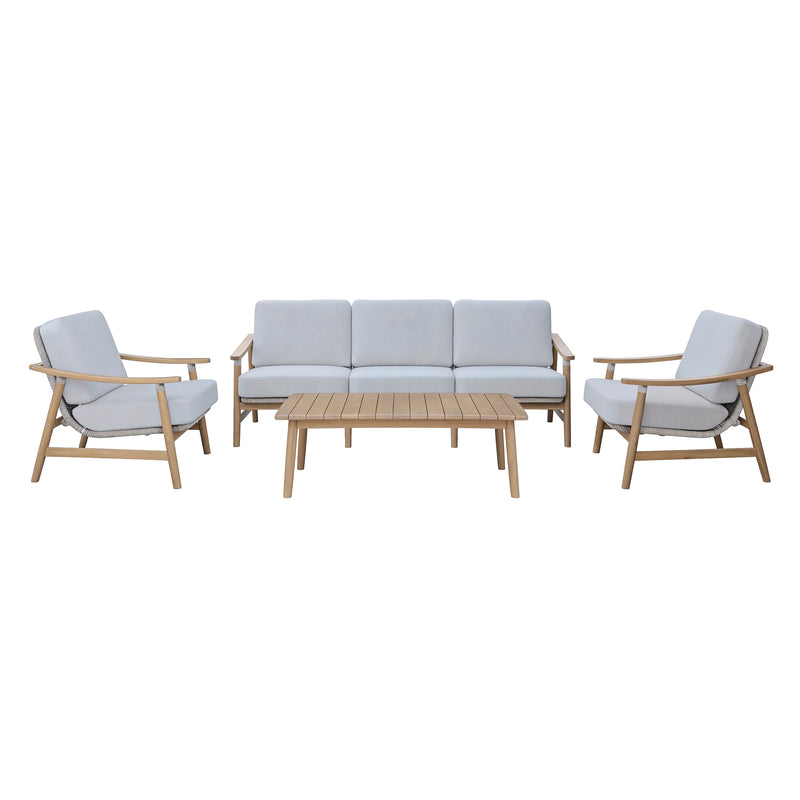 Load image into Gallery viewer, Masaya light gray triple wooden set - HUC40931-929-8734
