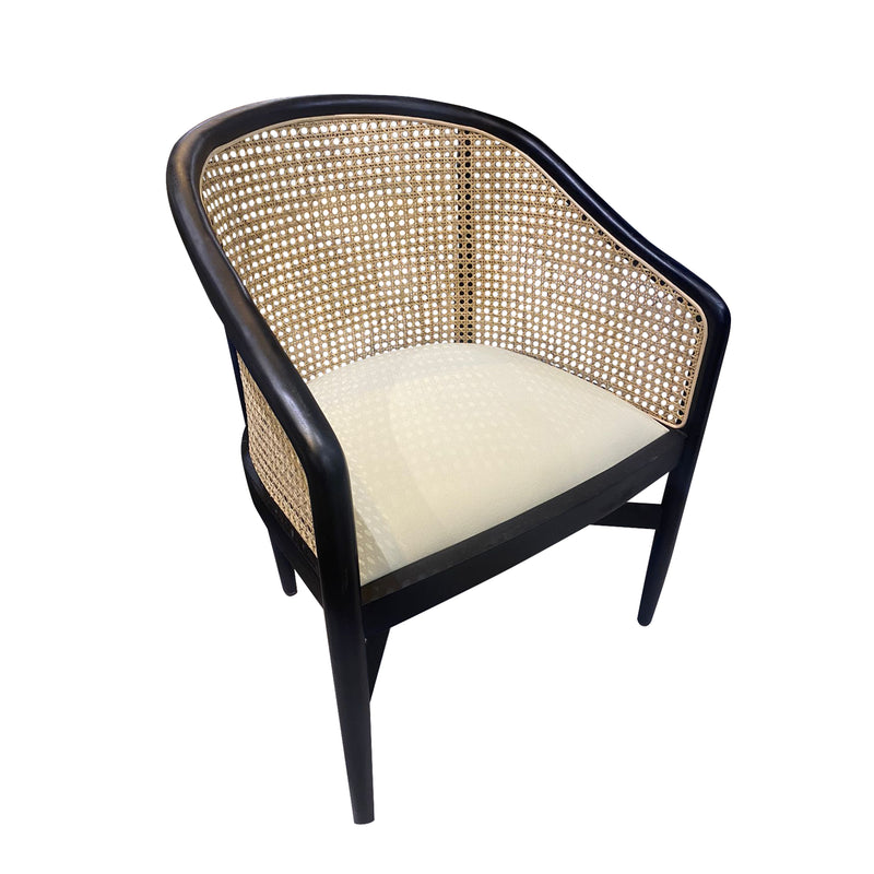 Cargue la imagen en el visor de la galería, Silla para interior Danisa color natural con negro - 124442

