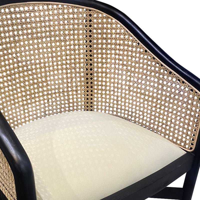 Cargue la imagen en el visor de la galería, Silla para interior Danisa color natural con negro - 124442
