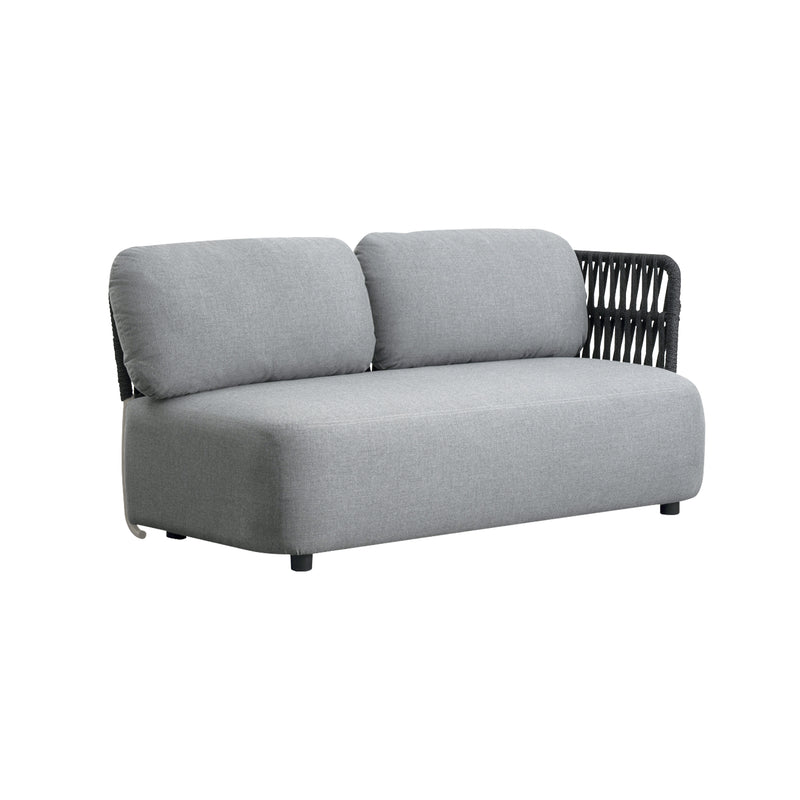 Cargue la imagen en el visor de la galería, Set modular de 4 plazas SOFT gris + mesa centro Drimer carbón - SOFT4-DRIM

