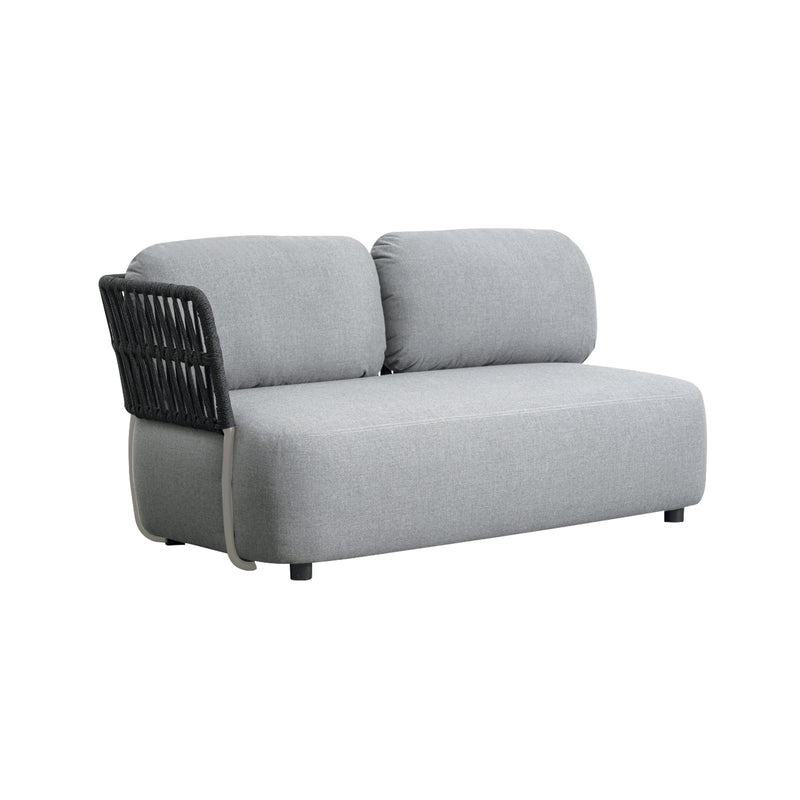 Cargue la imagen en el visor de la galería, Set modular de 4 plazas SOFT gris + mesa centro Drimer carbón - SOFT4-DRIM
