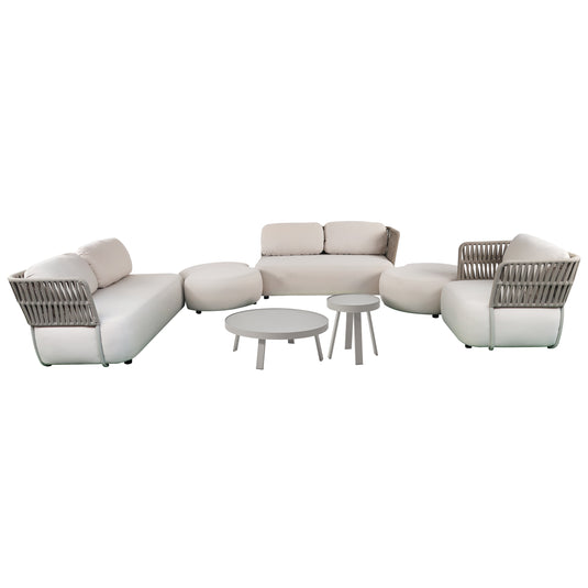 Set Soft Ivory Luxury con mesas de centro Kafei -  SOFTLUX-KAFEI
