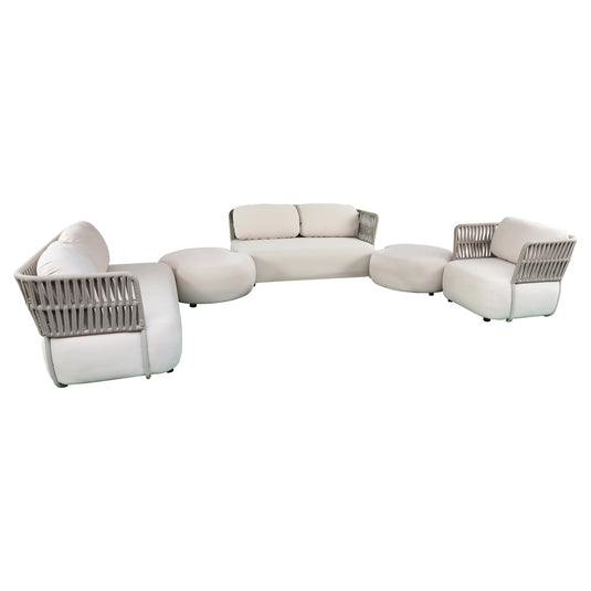 Set SOFT Modular 4 Plazas de planta abierta color Beige - SOFTLUX-SINM