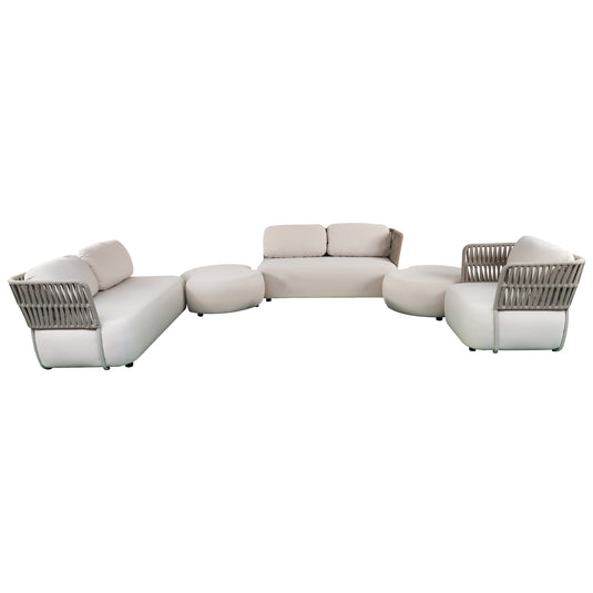 Set SOFT Modular 4 Plazas de planta abierta color Beige - SOFTLUX-SINM
