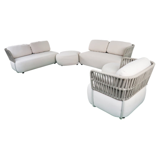 Set SOFT Modular 4 Plazas de planta abierta color Beige - SOFTLUX-SINM