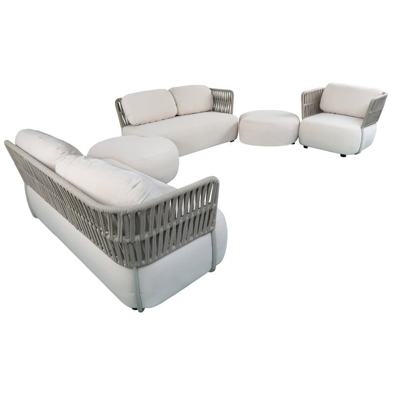 Cargue la imagen en el visor de la galería, Set SOFT Modular 4 Plazas de planta abierta color Beige - SOFTLUX-SINM
