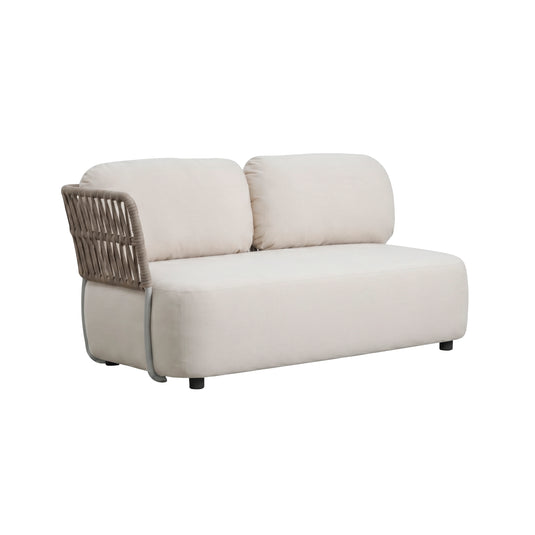 Soft sofa with double right armrest, Ivory color - AC30032R-IVORY