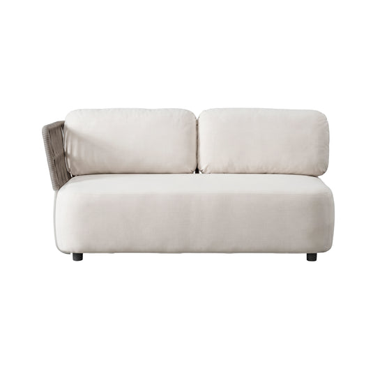 Soft sofa with double right armrest, Ivory color - AC30032R-IVORY