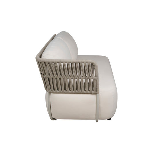 Soft sofa with double right armrest, Ivory color - AC30032R-IVORY