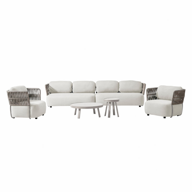 Cargue la imagen en el visor de la galería, Set SOFT Modular de 4 Plazas color Ivory/beige - SOFT4-IVORY
