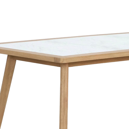 Mesa de comedor 2.2M Sunday con cubierta estilo mármol color natural  - HUC38257