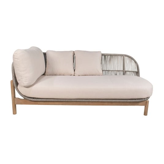 Sofa  para Exterior e Interior TALARA CHAISE color Gris - HUC257741-GR