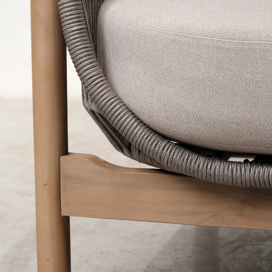 Sofa  para Exterior e Interior TALARA CHAISE color Gris - HUC257741-GR